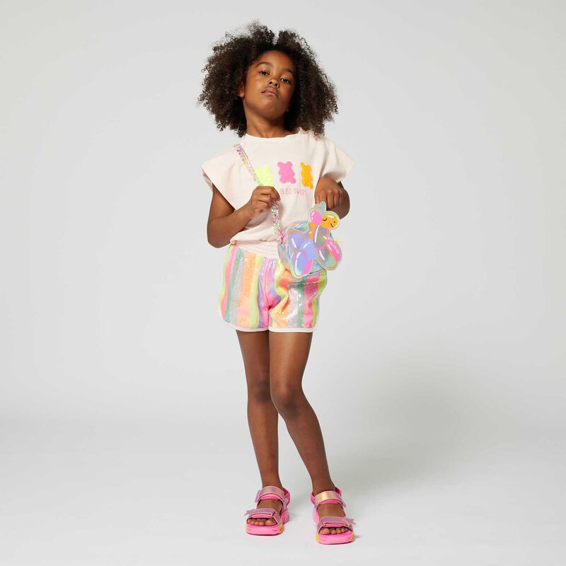 Billieblush French Terry Sequin Shorts 3-10Y image number 3